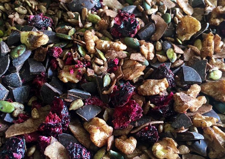 Simple Way to Make Award-winning Dark Chocolate & Cherry Trail Mix