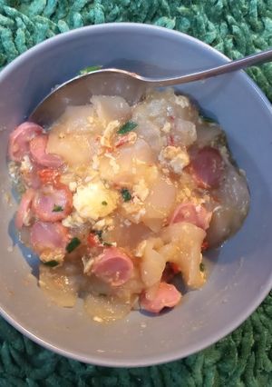 Foto resep Seblak Telur Sosis Gurih (takaran sendok)