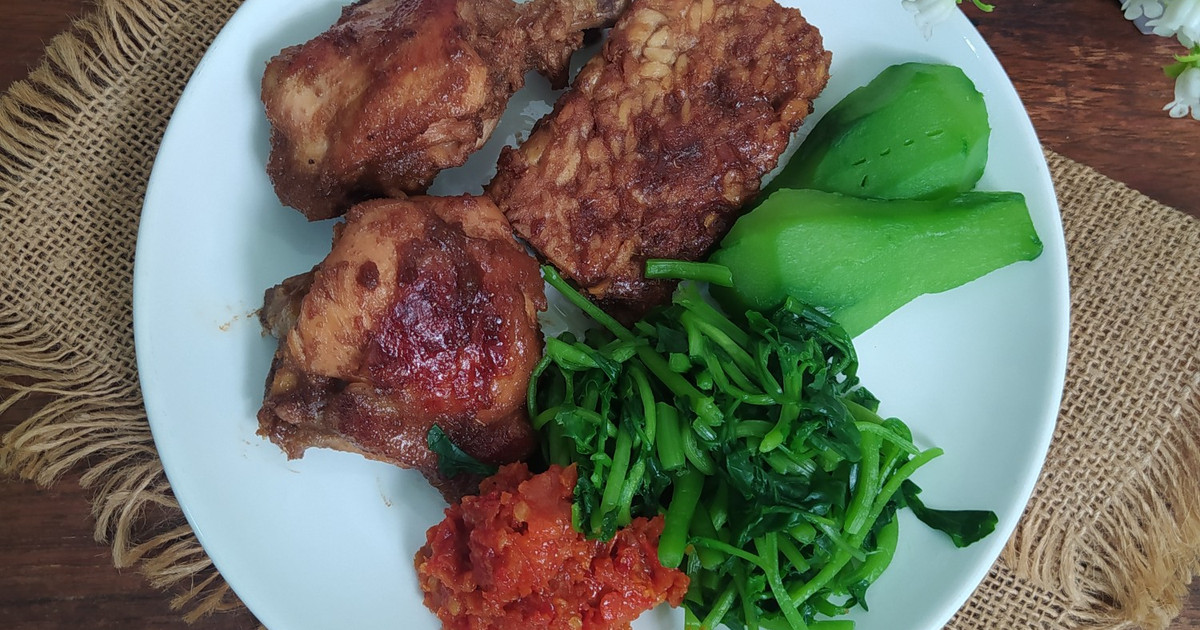 Resep Ayam Bacem Teh Celup Rasanya Maknyus