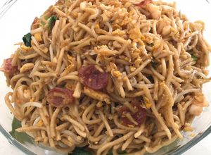 Foto resep Mie goreng udang lapchiong (non halal)