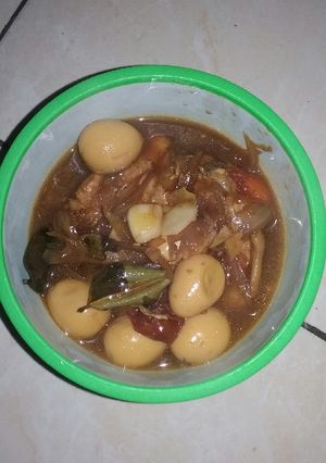 Foto resep Ayam dan telur puyuh kecap