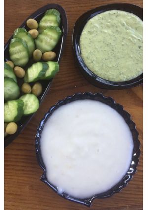 صورة لوصفة المثومة ⭐️ والبقدونيسية 🎀 مقبلات المشاوي 🍢🍡