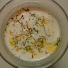 A picture of Kesriya thandai.