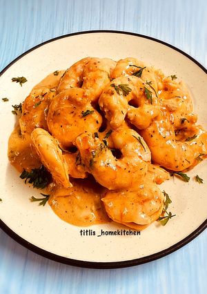 A picture of Mayonnaise Butter Garlic Prawns.