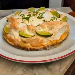 Una foto de Key lime pie