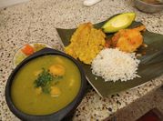 Una foto de plátano verde sancocho