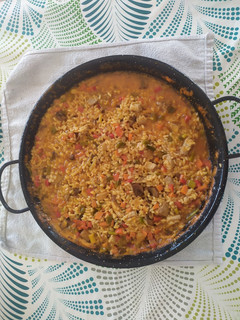Una foto de Paella de secreto ibérico