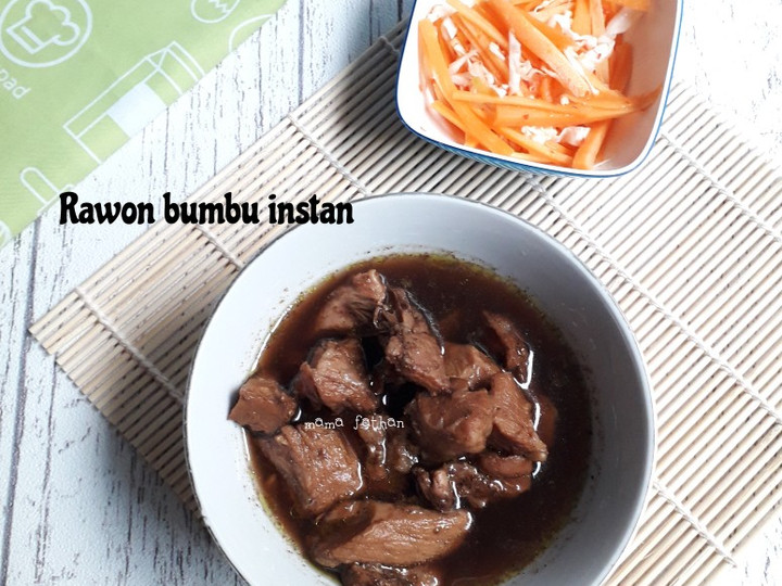 Resep Rawon bumbu instan yang Enak