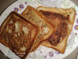 Special fried bread with egg