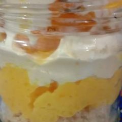 Mango happiness glass jar A picture of Mango happiness glass jar.