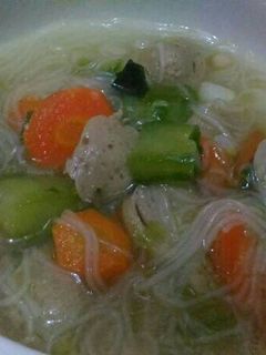 Foto resep Sop oyong soun baso
