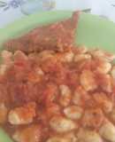 Ñoquis con salsa