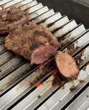 Colita de cuadril y vacío a la parrilla