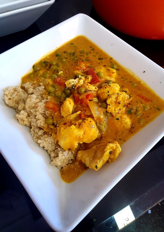 Una foto de Curry de pescado nada picante