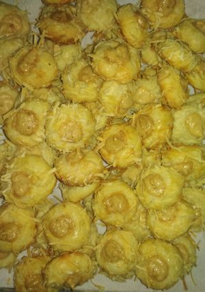 Foto resep Double cheezy thumbprint cookies