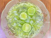 Gambar es melon selasih