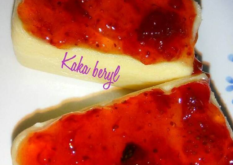 Resep Cheesecake roti tawar 🍰🍮 || no mixer no oven yang lezat Untuk Jualan