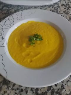 Una foto de Crema de calabaza