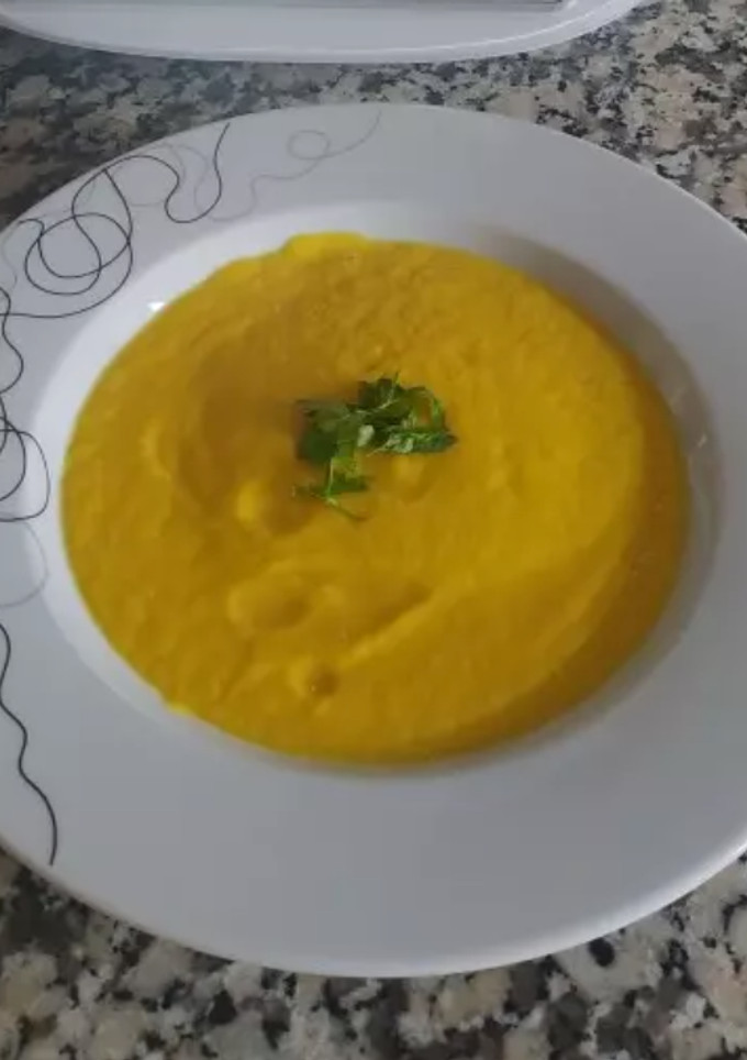 Una foto de Crema de calabaza