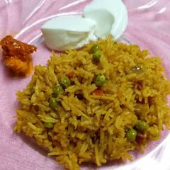 A picture of Pea Pulao.