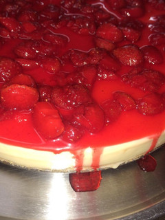 Una foto de Cheesecake de frutilla