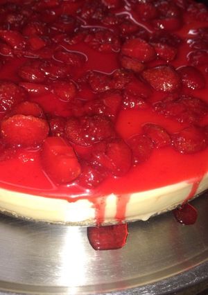 Una foto de Cheesecake de frutilla