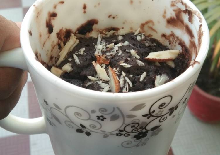 How to Make Homemade Almond brownie in mug