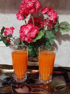 عکسی از دستور آب سیب و هویج