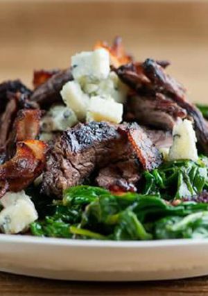 A picture of STEAK & SPINACH SALAD.