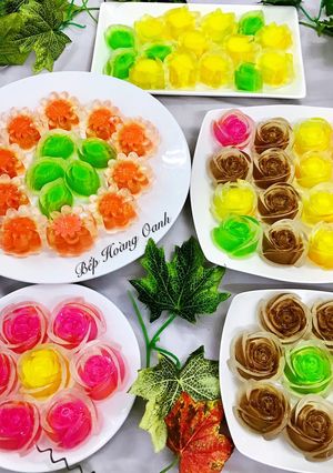 Hình của món Rau Câu Hoa Mini.