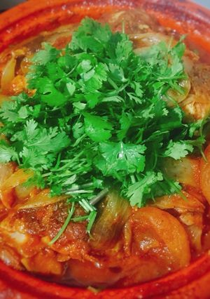 Hình của món Tagine gà.