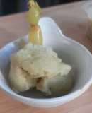 Green grapes sorbet