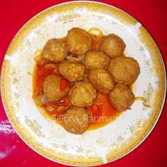 Bola tahu pedas manis simpel dan mudah dibuat রেসিপির প্রধান ছবি
