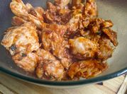 Una foto de pechuga de pollo al whisky