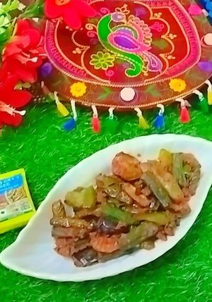 A picture of Masala tawa bhindi.