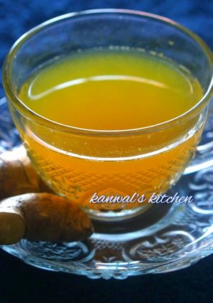 A picture of Weight loss Ginger turmeric tea.