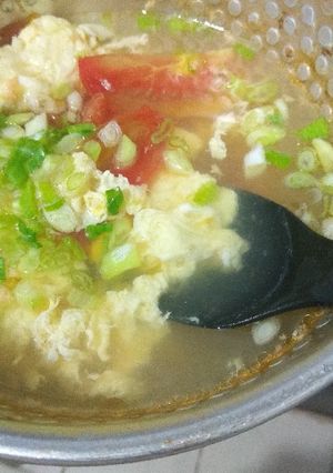 Foto resep TAN HUA TANG (Sup Telur tomat)