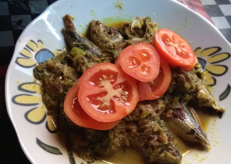 Pepes gongso sambel ijo