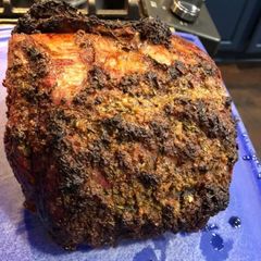 A picture of Roasted Prime Rib with fresh herb rub (half the salt).