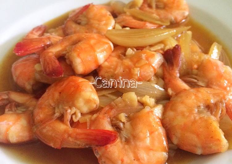 Resep Udang Saus Tiram Jadi, Bikin Ngiler