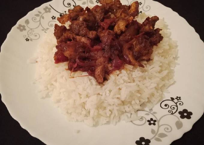 Fried Pork with Rice