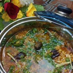 A picture of Dal Mash dhaba style.