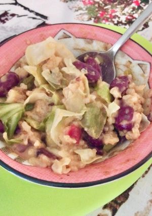 A picture of Choctaw 🌮 Taco Rice (Tōhei Onush).