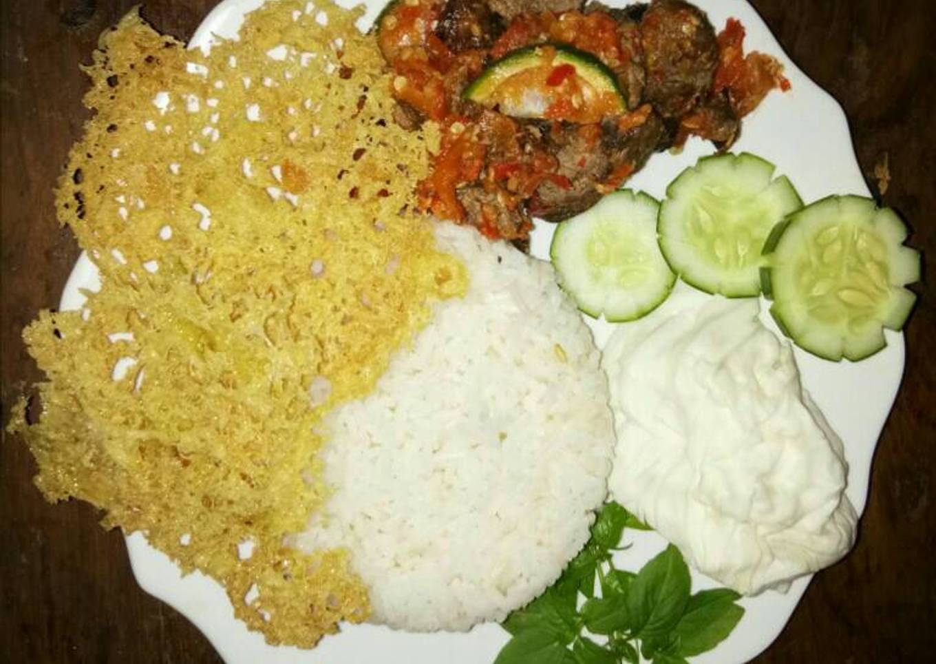 Hati Ayam Penyet Kremes