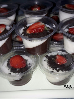 Foto resep Puding cup silky coklat