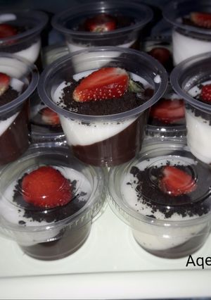 Foto resep Puding cup silky coklat