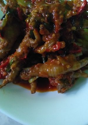 Foto resep Ceker pedas huh hah