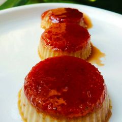 A picture of Baked Egg caramel flan.