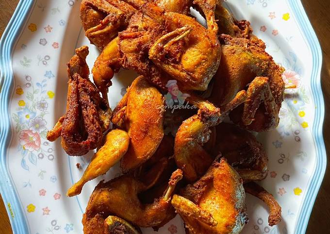 Jom Ke Dapur Allyna By Allyna S Kitchen Puyuh Goreng Kunyit 5 Ekor Burung Puyuh 1 Biji Bawang Holland 3 Batang Kacang Panjang Sedikit Lobak Merah Garam Secukup Rasa Serbuk Kunyit Minyak