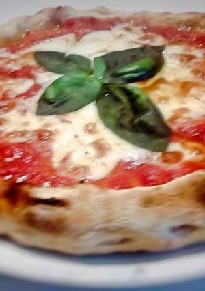 A picture of Homemade Margherita Pizza.